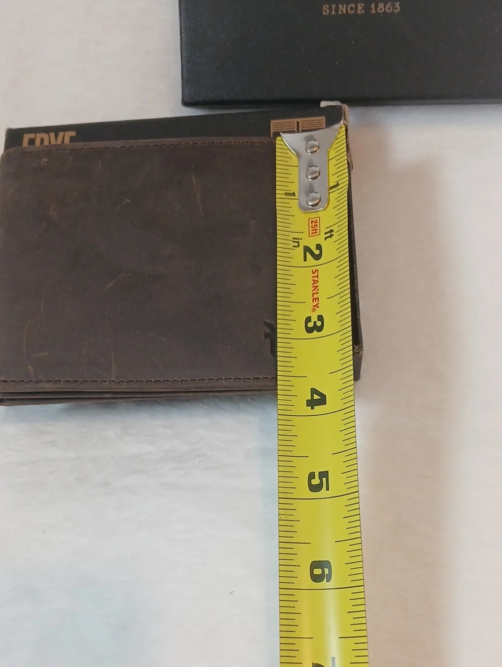 FRYE Men's Brown Leather Billfold Wallet NWT